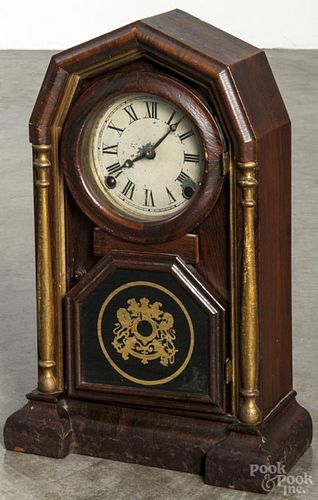 Welch, Spring & Co. rosewood shelf clock, 16 1/4'' h., together with a Seth Thomas