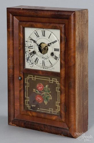Miniature Seth Thomas mahogany ogee clock, 16 1/2'' h.