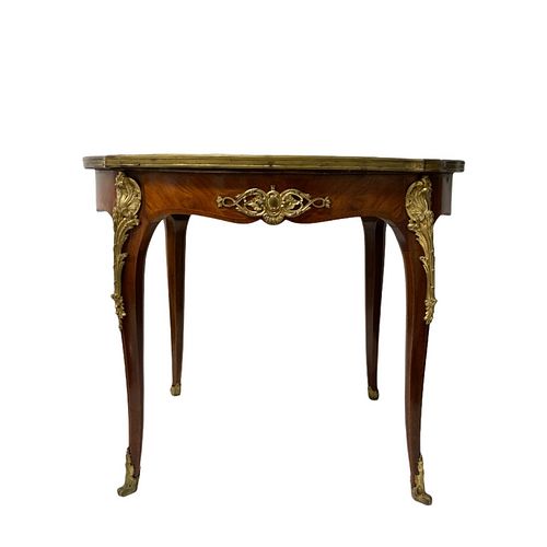 Antique French Marble Top French Side Table