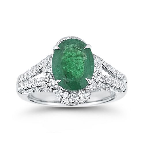 OVAL EMERALD RING