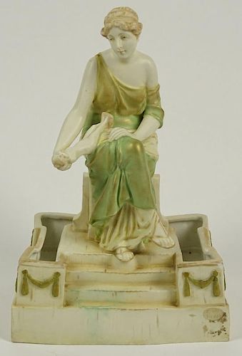 Antique Royal Vienna Wahliss Porcelain Figurine "Grecian Beauty"