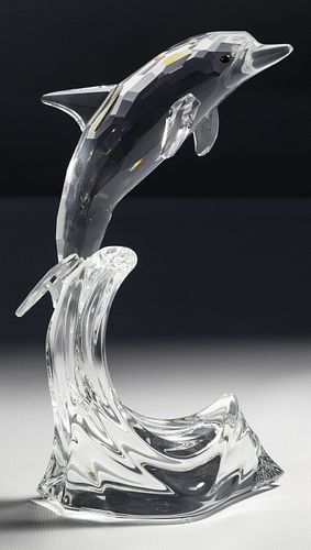 Swarovski Crystal Maxi Dolphin Figurine