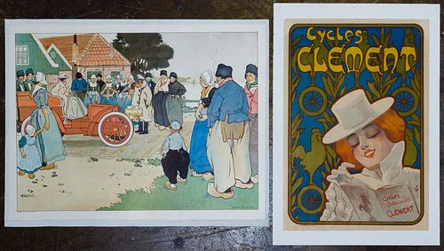 Henri Cassiers (Belgian, 1848-1944) 'Voitures Germain' Poster Assortment