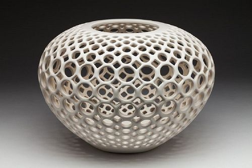 Large Lace Orb-White
