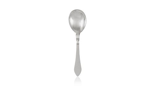 Vintage Georg Jensen Continental Large Serving Spoon #111