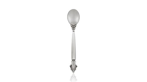 Georg Jensen Acanthus Sterling Silver Long Salt Spoon #104