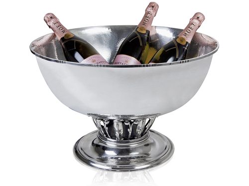 A Monumental Georg Jensen Sterling Silver Champagne Bucket #19D