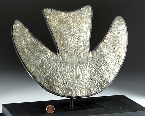 3rd C. Paracas Gold / Silver Avian Crown Finial