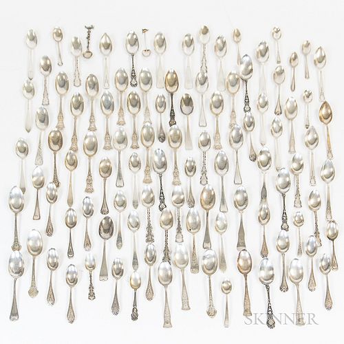 Group of Sterling Silver and Coin Silver Spoons