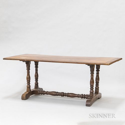 Continental Renaissance-style Walnut Refectory Table