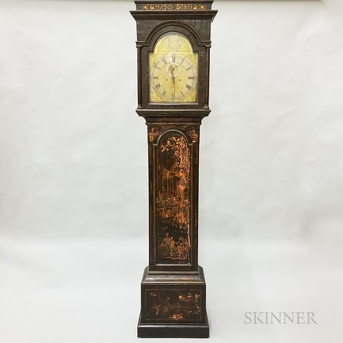 James Duff Japanned Tall Case Clock