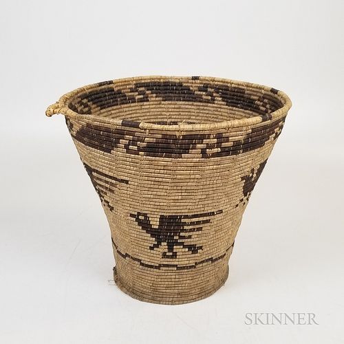 Native American Woven Flaring Basket