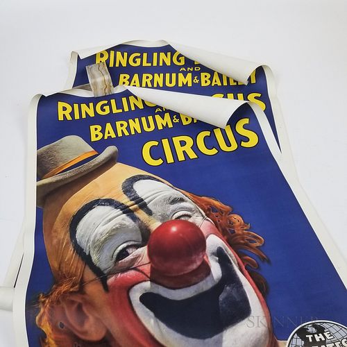 Pair of Ringling Brothers Clown Posters.