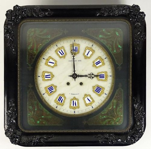 Antique French Jauffret Aine A. Marseille Wall Clock.