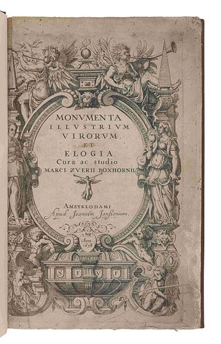 BOXHORN, Marcus Zuerius (1612-1653). Monumenta Illustrium Virorum et Elogia. Amsterdam: Joannem Janssonium, 1638.  