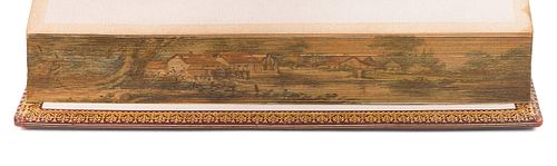 [FORE-EDGE PAINTING]. - [CURRIE, Miss C. B. (1849-1940)]. BOWDLER, Thomas. Letters Written in Holland. London: J. Robson and W. Clark, J. Debrett, and