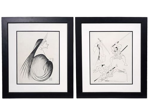 2 Al Hirschfeld Signed Lithograph Prints