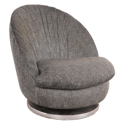 Milo Baughman Upholstered Tub Chair