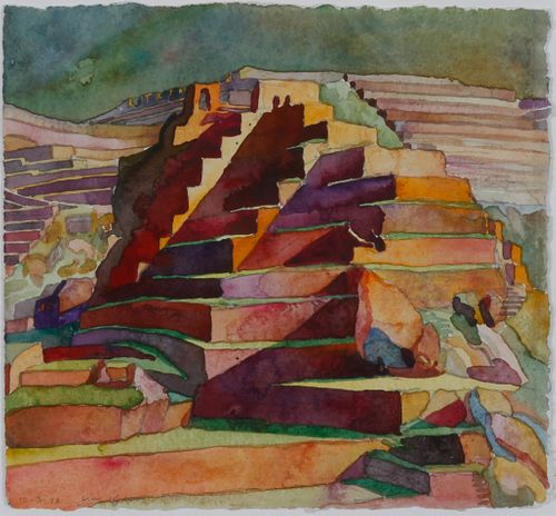 William Kohn
(American, 1931-2004)
Intiwatana Hill and Southern Terraces, 1996