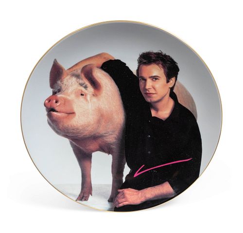 Jeff Koons
(American, b. 1955)
Signature Plate (from Parkett editions), 1989