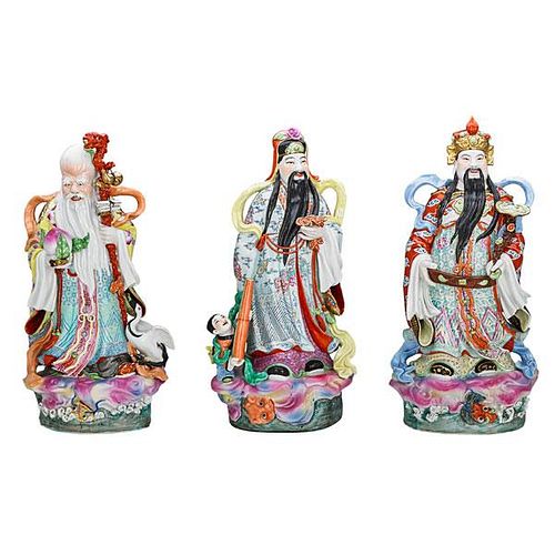 CHINESE PORCELAIN FIGURES