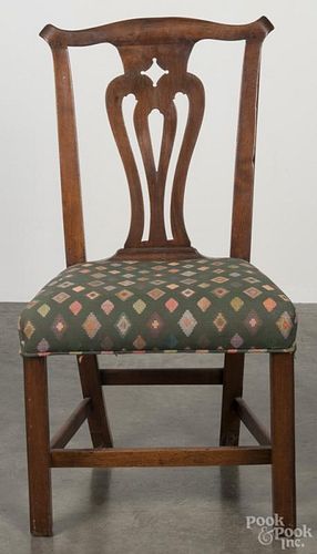 George III mahogany dining chair, ca. 1770.