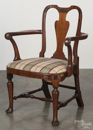 George II mahogany armchair, ca. 1750.