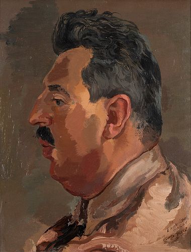 George Grosz (Berino 1893-Berlino 1959)  - Portrait of Erich Cohn, 1937