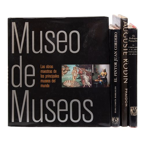 LOTE DE 4 LIBROS DE ARTE. Rodríguez Prampolini, Ida. El surrealismo y el arte fantástico de México. Museo de Museos, otros.