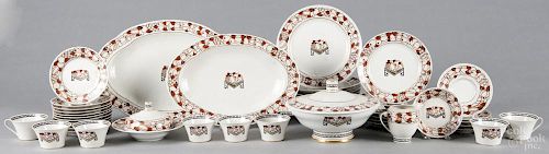 Forty-seven piece Limoges porcelain dinner service. Provenance: DeHoogh Gallery, Philadelphia.