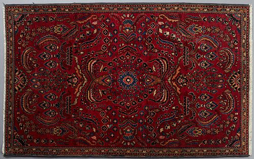 Oriental Carpet, 3' 6 x 5' 7. Provenance: from a collection of an antiquarian, Amite, Louisiana.