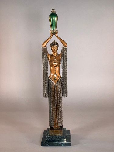 Erte Bronze, "Emerald Vase"