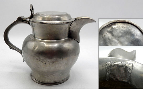 English Pewter Ale Pitcher