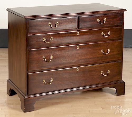 Henkel Harris mahogany chest of drawers, 34 1/2'' h., 40 1/4'' w.