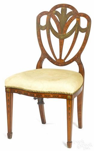 Adams style painted side chair, early 20th c.