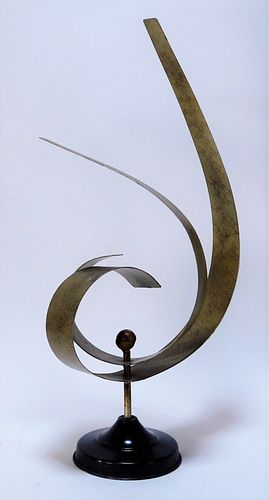 C.1960 American MCM Modern Coiled Metal Sculpture