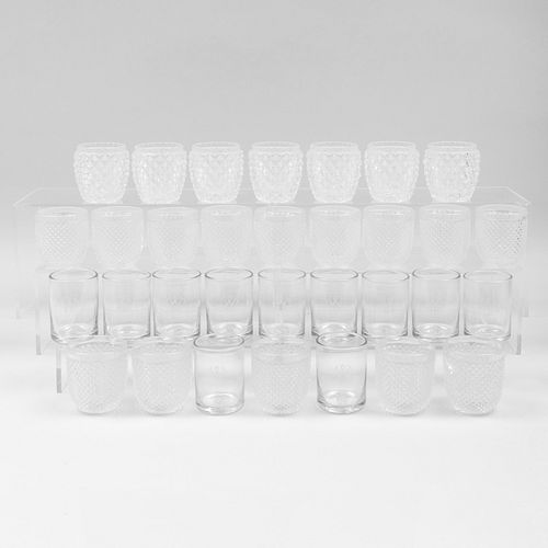 Group of Glass Votives and Shades