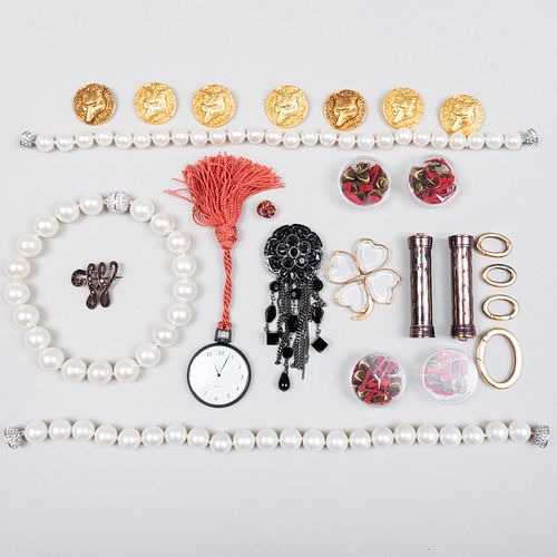 Group of Gold, Silver and Costume Jewelry