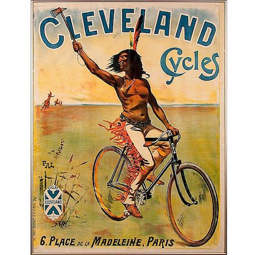 Cleveland Cycles Advertising Poster by Jean de Paléologu 