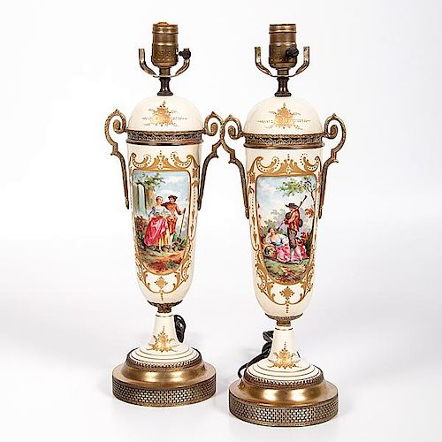 Sevres-Style Vases 