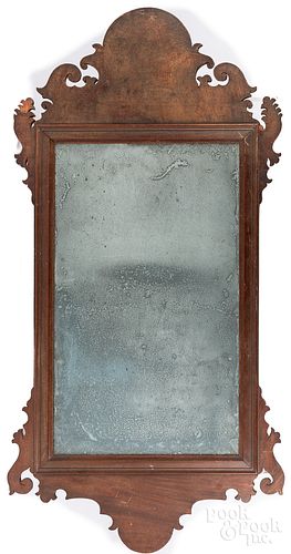 Chippendale mahogany looking glass