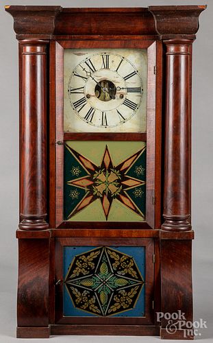 Forestville Empire mahogany mantel clock