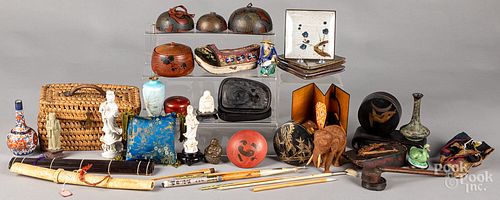 Chinese and Japanese decorative accessories.