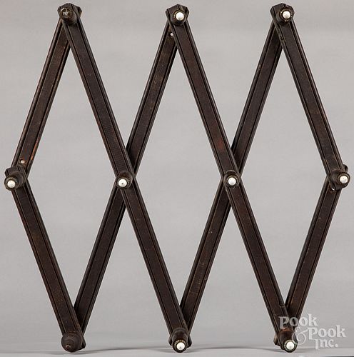 Peg rack, together with a Black Forest frame