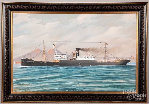 Gouache ship portrait