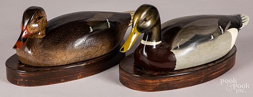 Two Ken Harris duck decoys