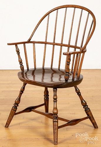 New England sackback Windsor armchair, ca. 1790