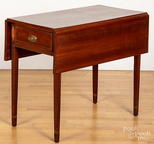Federal inlaid cherry Pembroke table, ca. 1805
