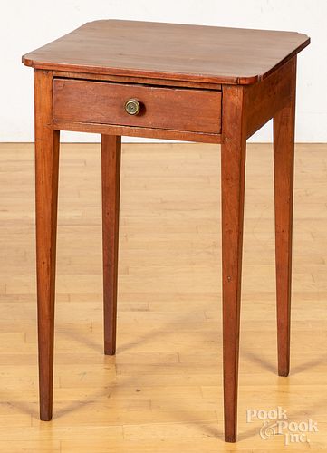 Federal cherry one-drawer stand, early 19th c.