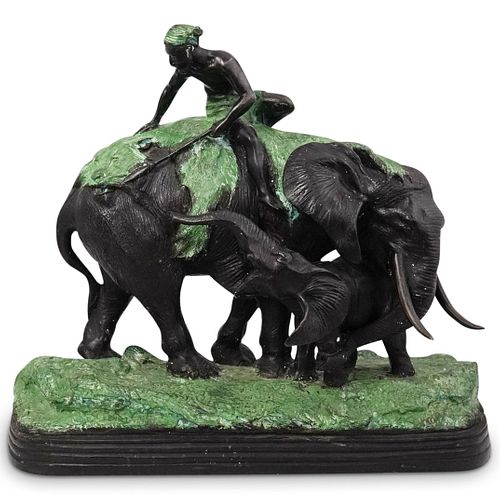 Bronze Figural Elephant Statue